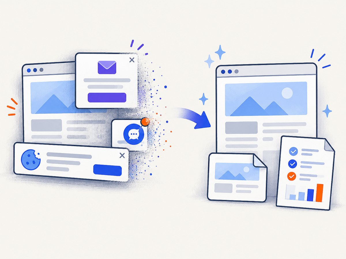 A clean capture removes common overlays before the image is used as a report artifact.
