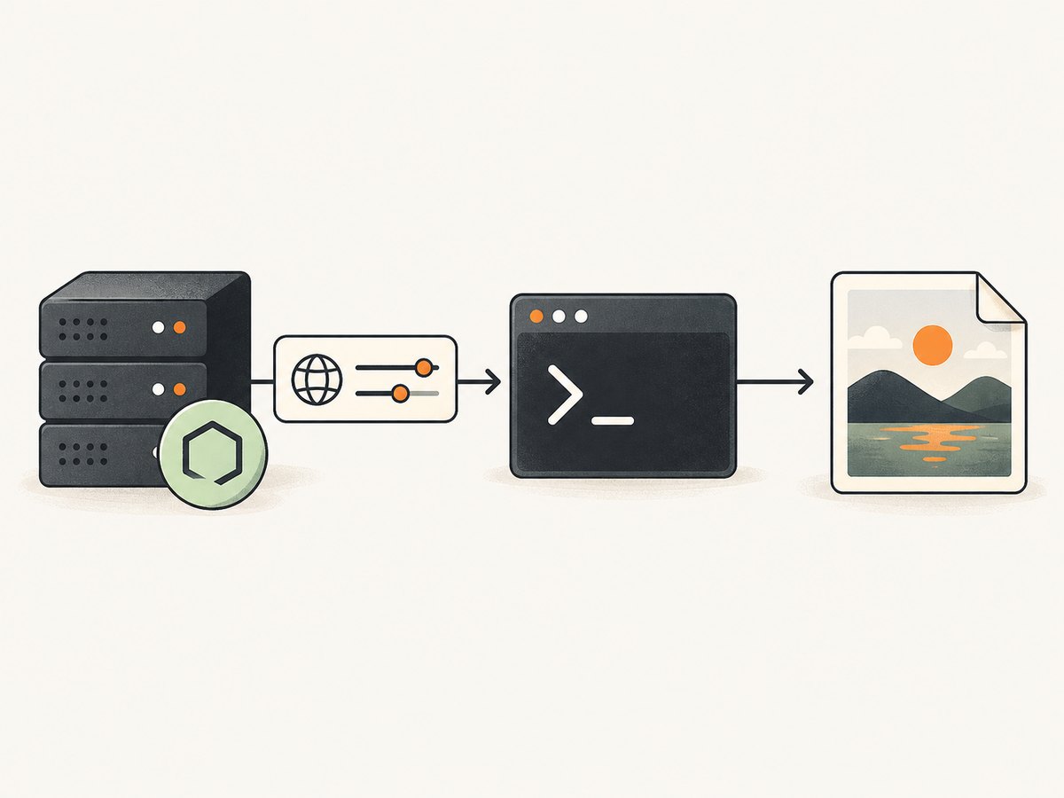 The npm package calls a separate native executable to turn a URL or HTML into an image.