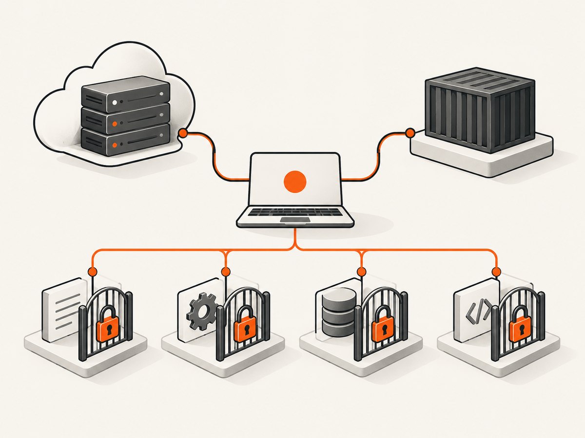 Server availability, deployment choice, and feature permissions are separate decisions.