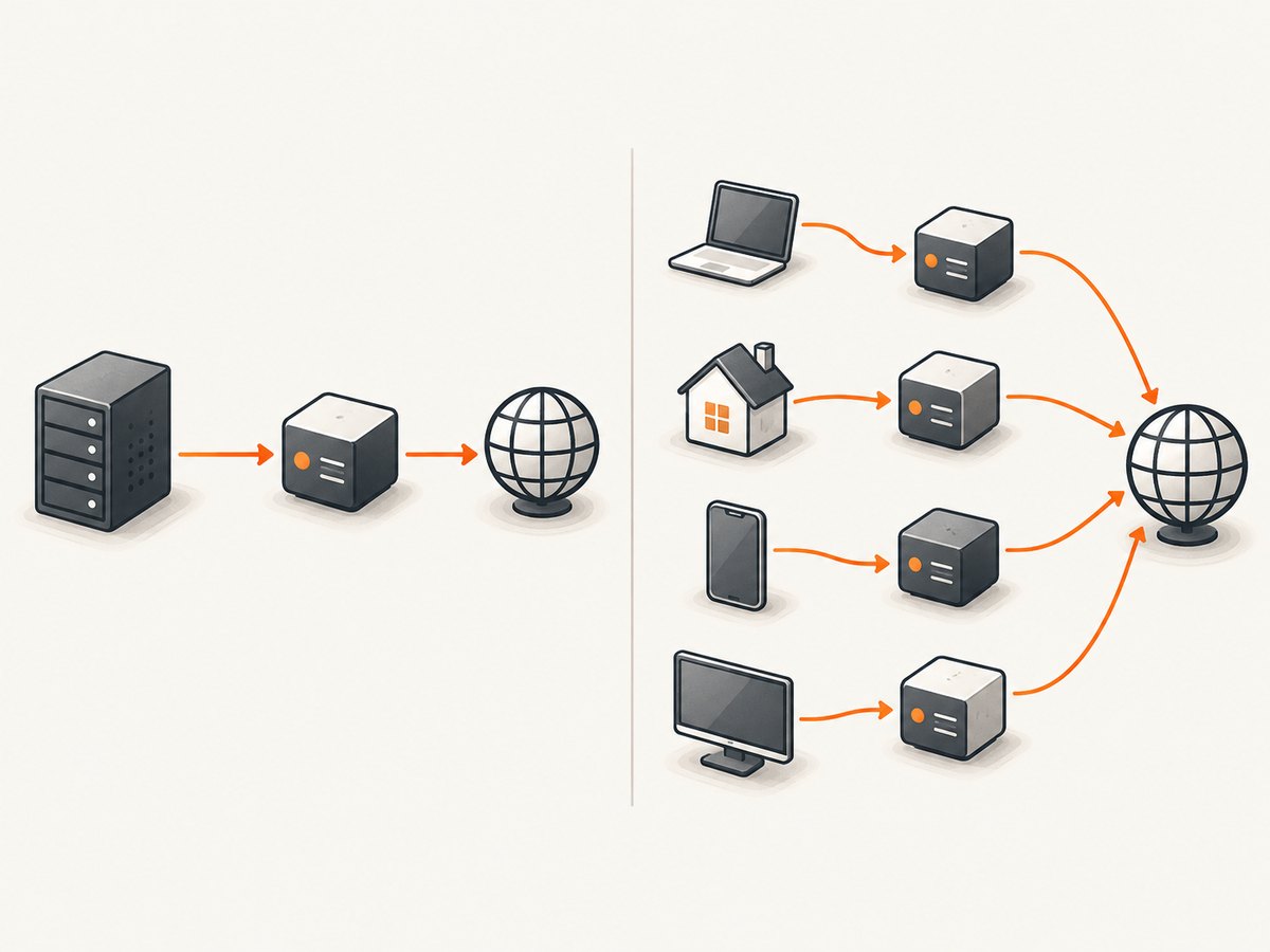 ISP proxies tend to hold one datacenter-hosted exit IP; rotating residential proxies can change among consumer-device exits.