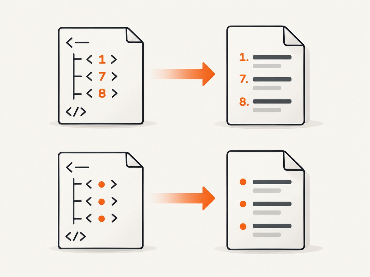 The HTML standard gives li value its ordinal meaning when the list owner is ol.