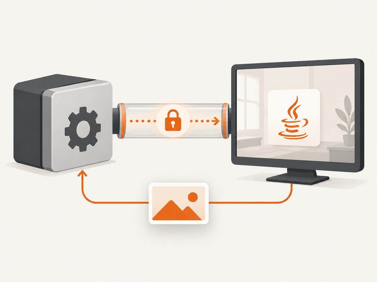 Keep orchestration in the service and run Robot beside the interactive desktop.