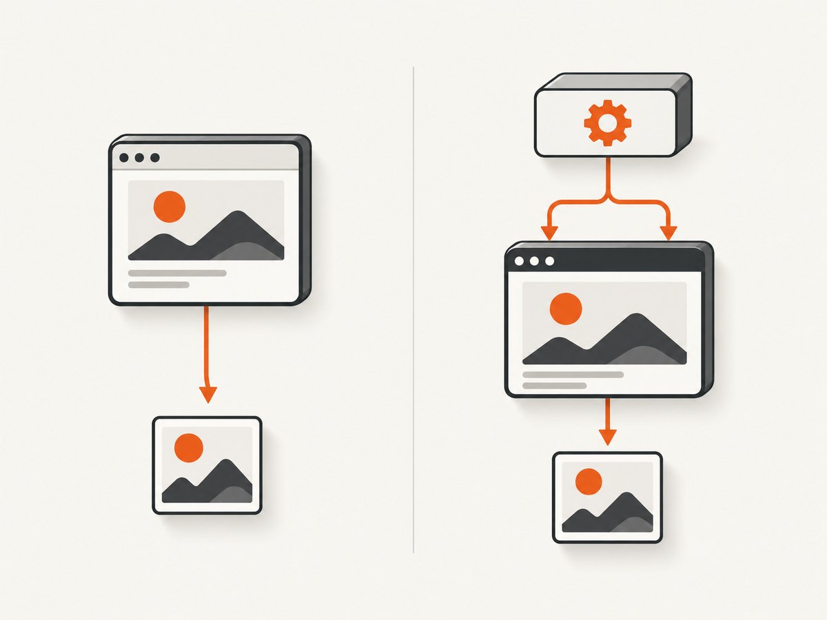 Direct frame rendering and WebDriver automation are different integration paths.