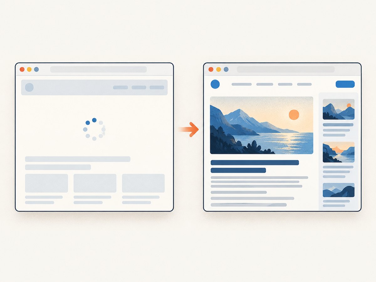 A successful static response can still be only an app shell; verify that the actual content is present.