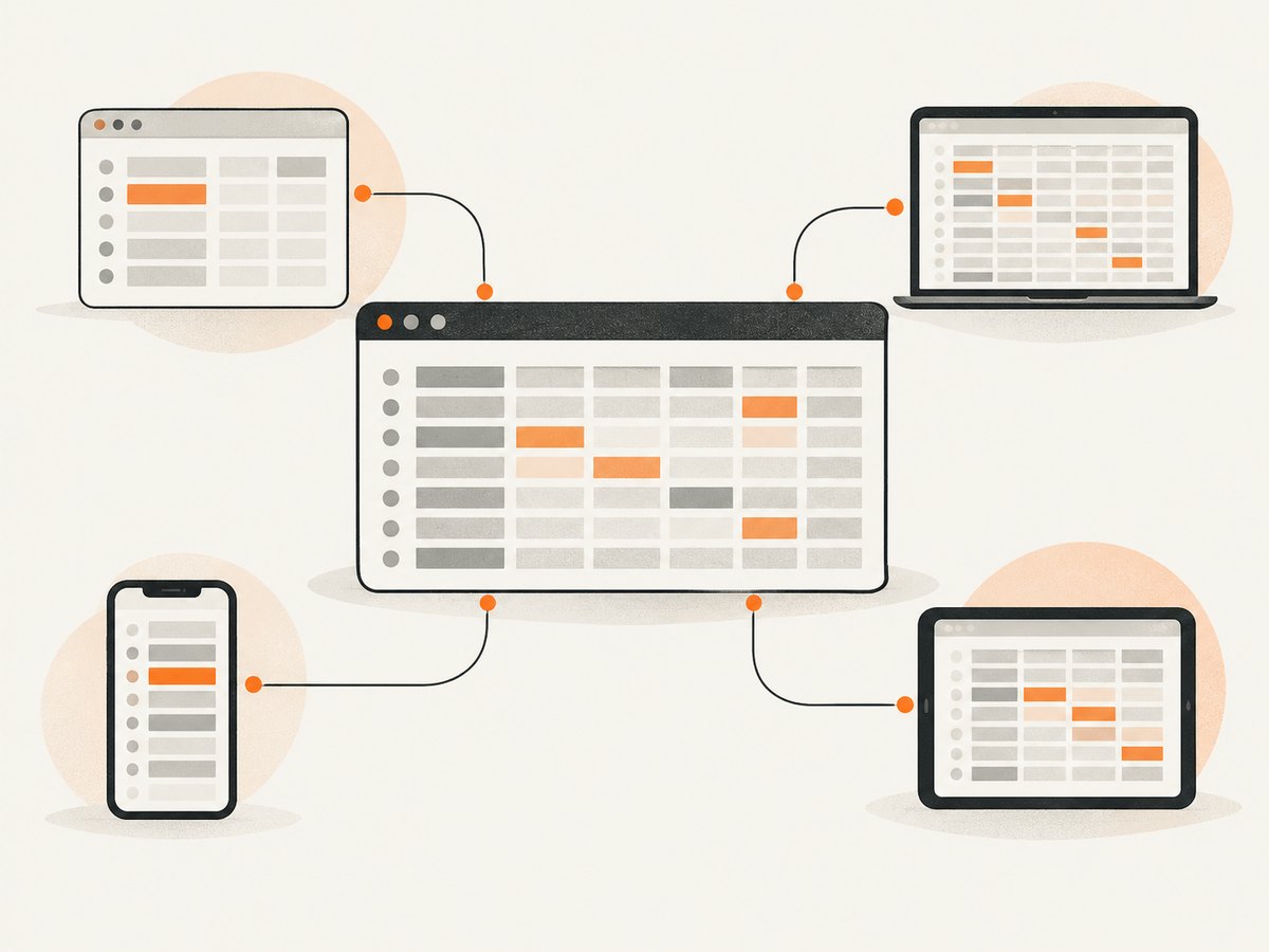 Benchmark the same representative rows, interactions, browsers, and devices you expect to support.