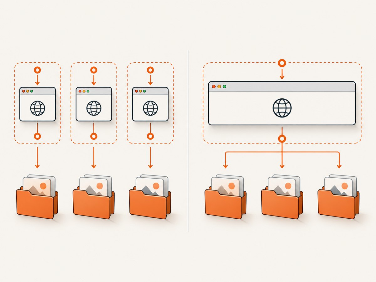 Lifecycle and executor choices affect which browser session produces each screenshot.