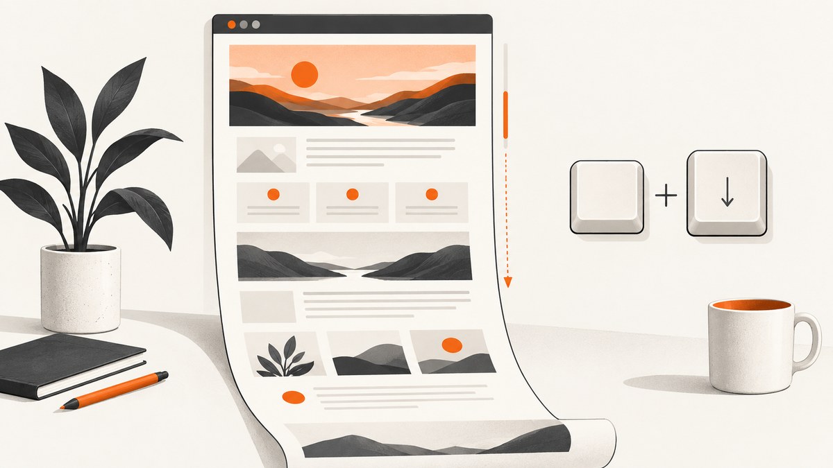 Keyboard Shortcuts for Full-Page Screenshots in Popular Browsers