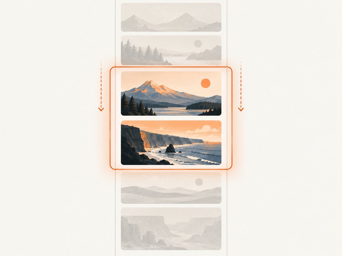 The browser begins fetching a lazy image when it is near the viewport, at a distance chosen by the browser.