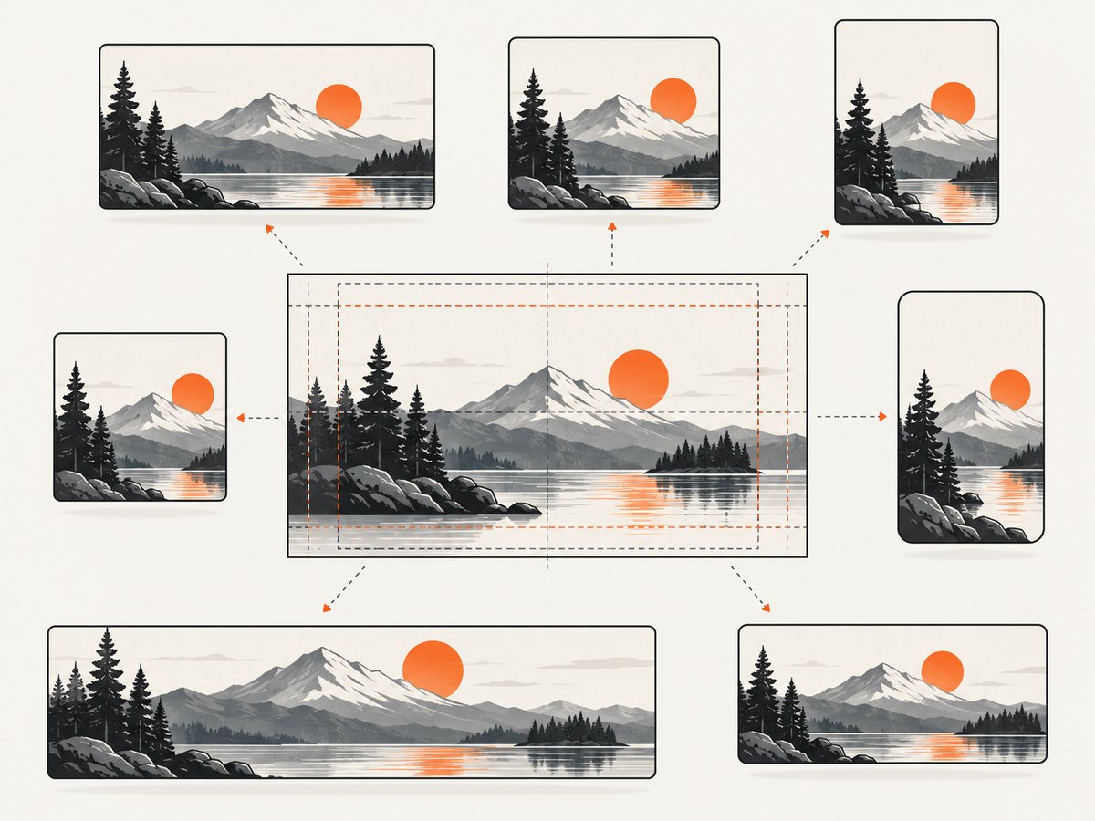 One Open Graph image can be cropped into different card shapes, so keep critical content in the safe area.