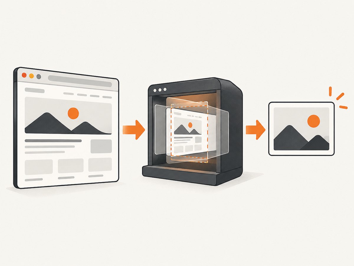 A mockup page can be rendered locally or captured from a hosted URL.