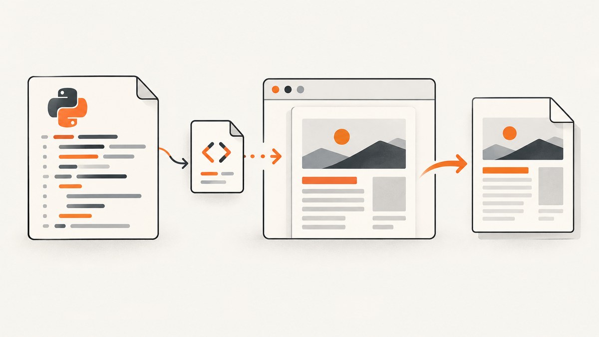 Load JavaScript from a URL for HTML-to-PDF in Python
