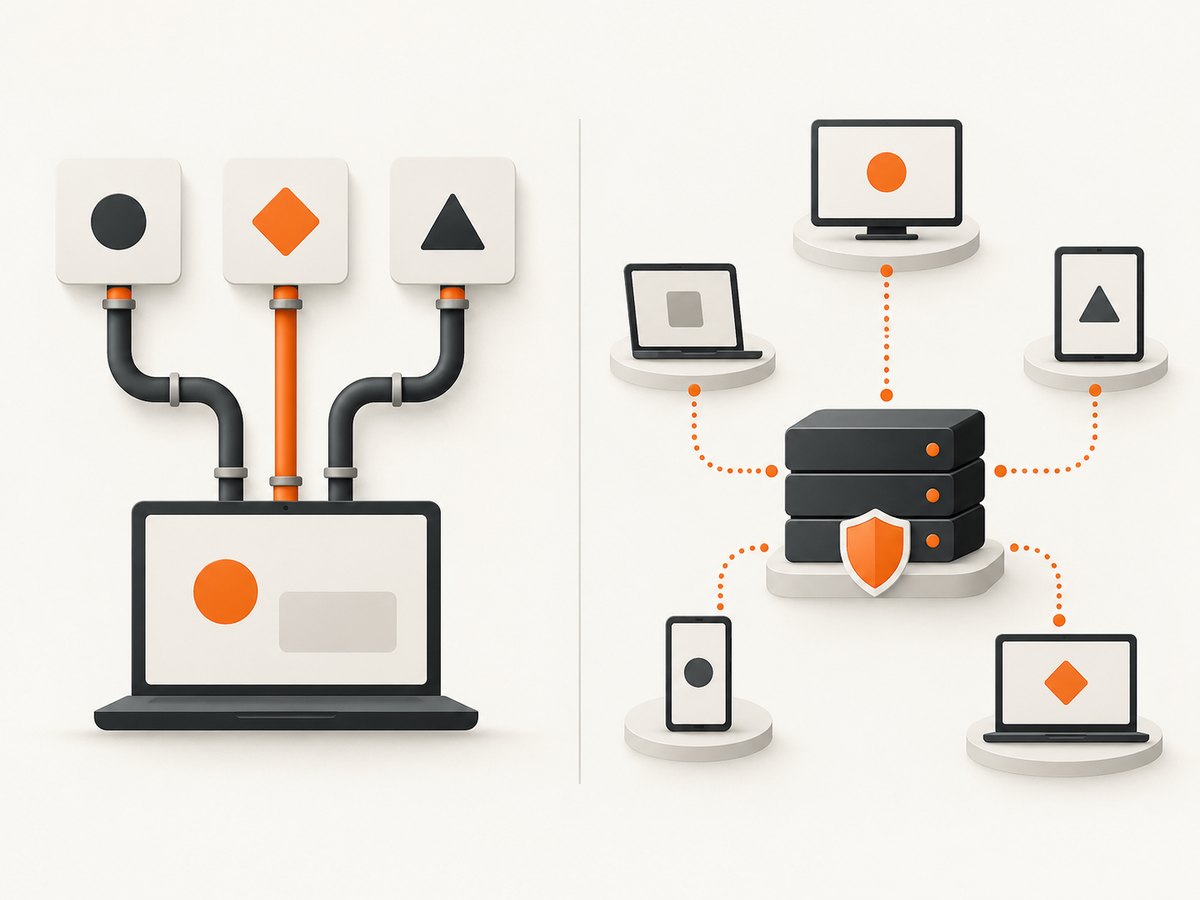 Deployment location changes who operates the server and how clients reach it.