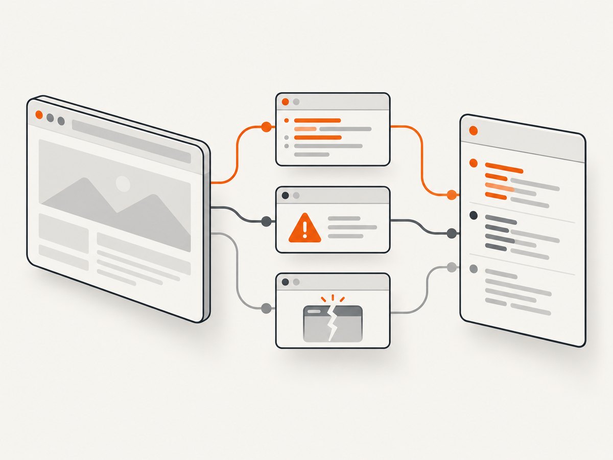 Puppeteer-Sharp separates console messages, uncaught exceptions, and page crashes into different events.