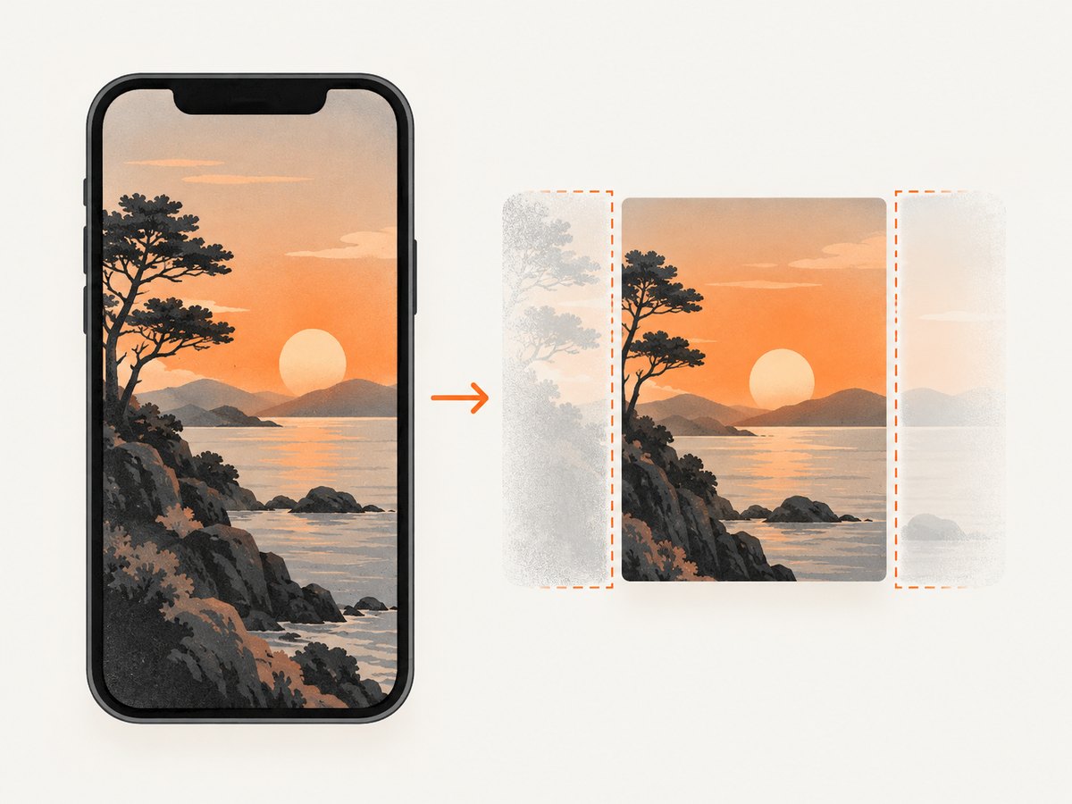 Cropping removes image area you do not need; compression changes how the remaining image is stored.