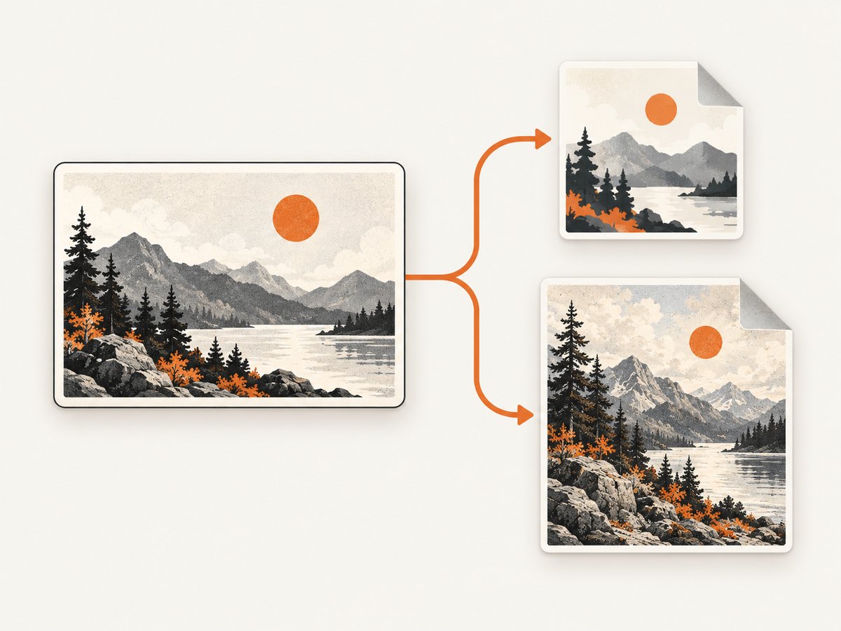 Preview’s export size slider trades a smaller file for image quality.
