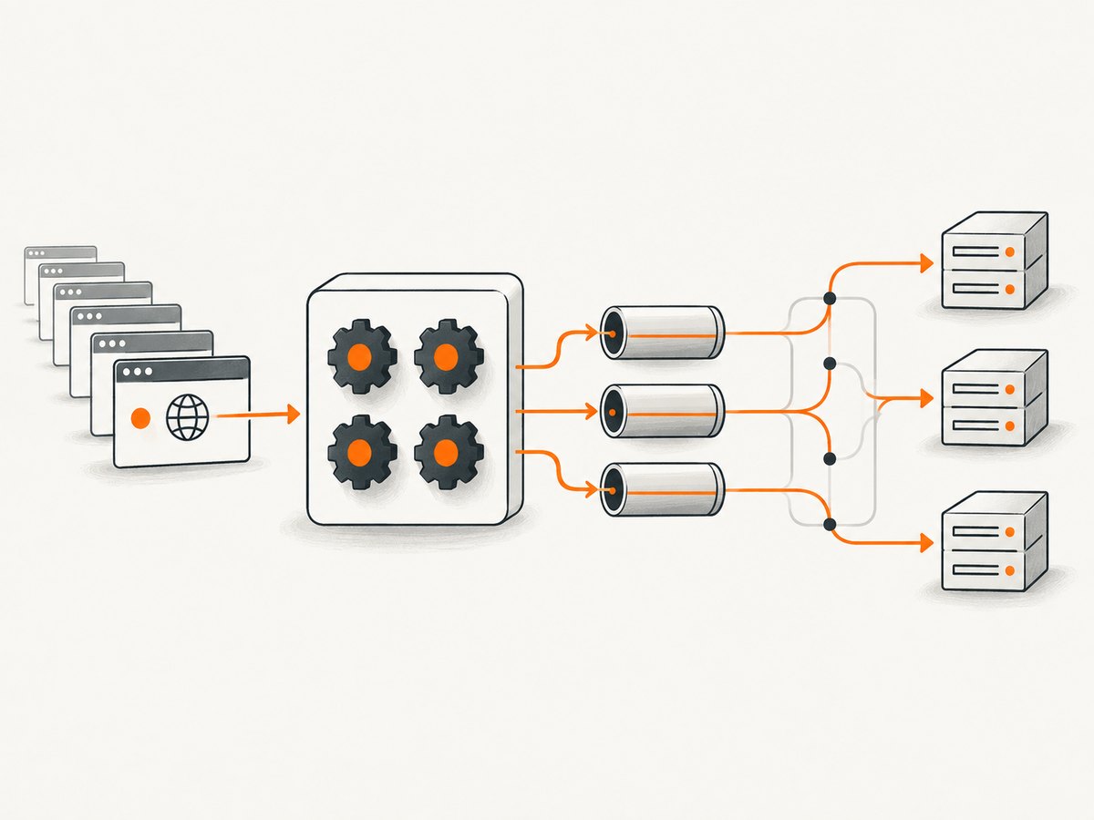 Application workers and HTTP sockets are separate concurrency controls.