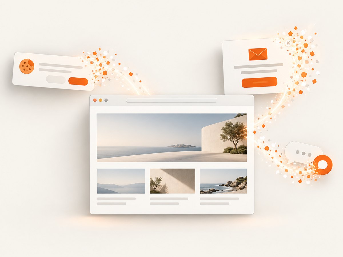 Automated cleanup removes common overlays before an archived screenshot is taken.