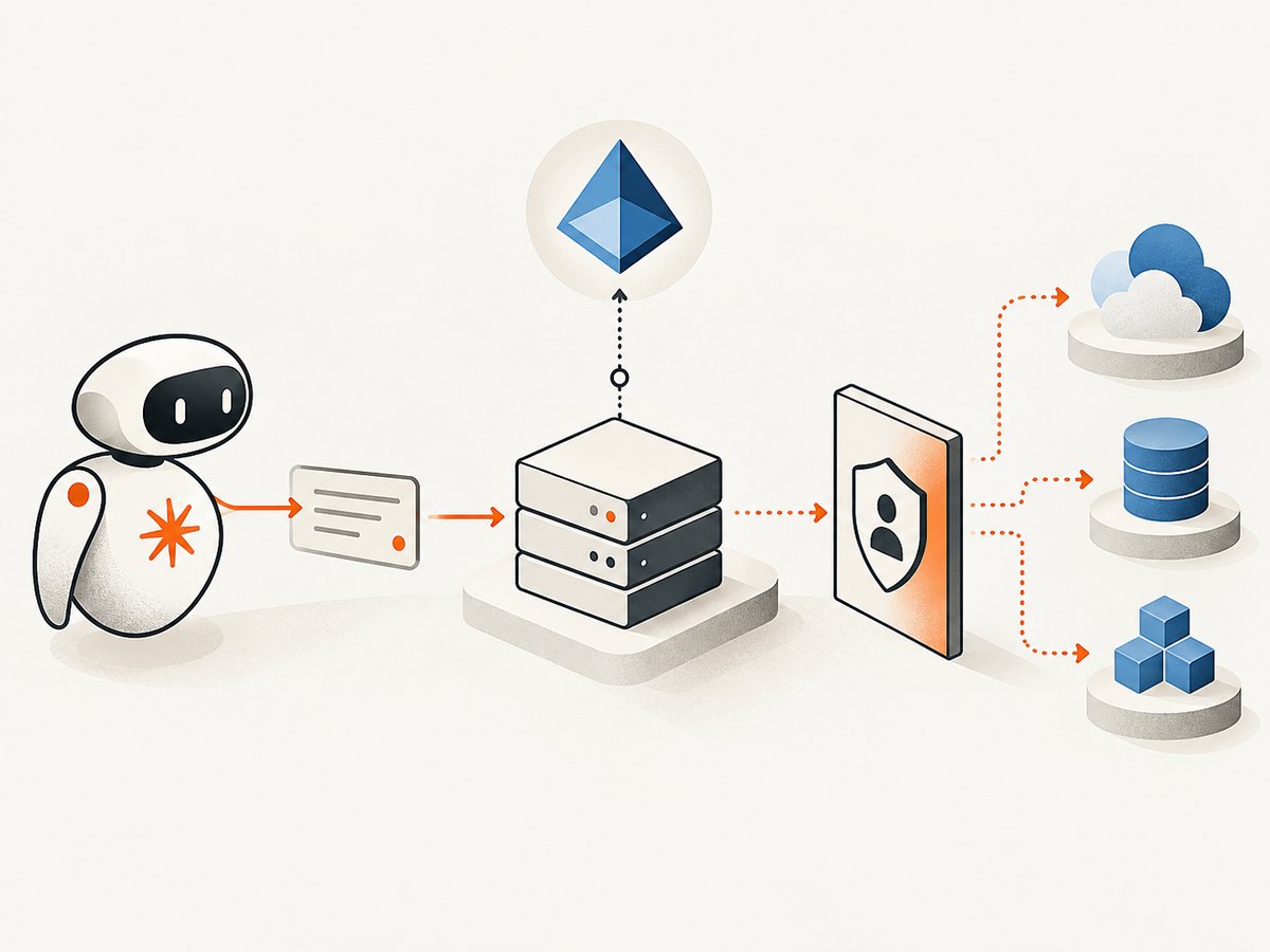 Claude acts as the MCP client while Entra ID and Azure RBAC control access to Azure tools.