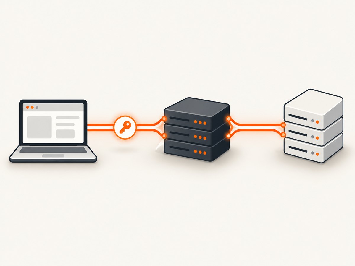 HTTPS interception creates one TLS connection from the client to the proxy and another from the proxy to the website.