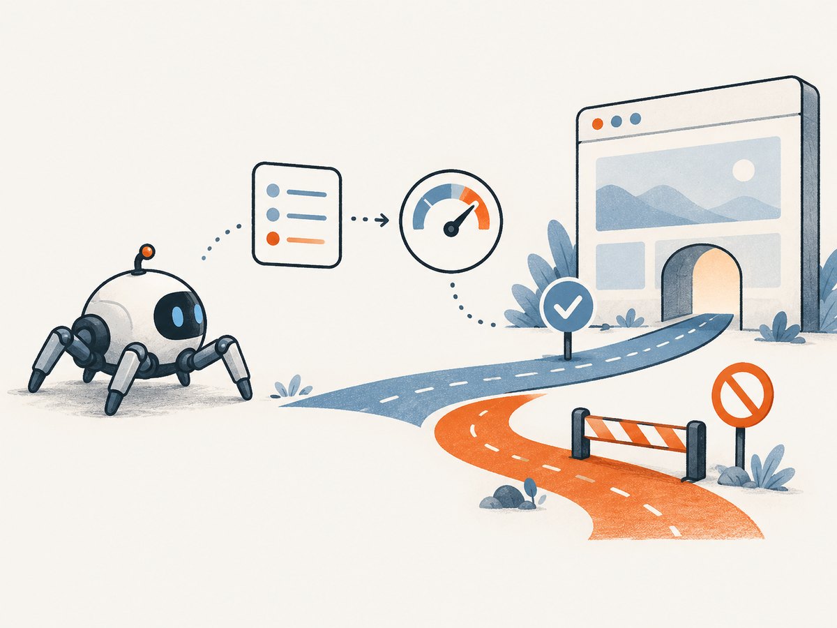 Check host-specific crawler rules and publisher controls before requesting pages, and stop when access is denied.