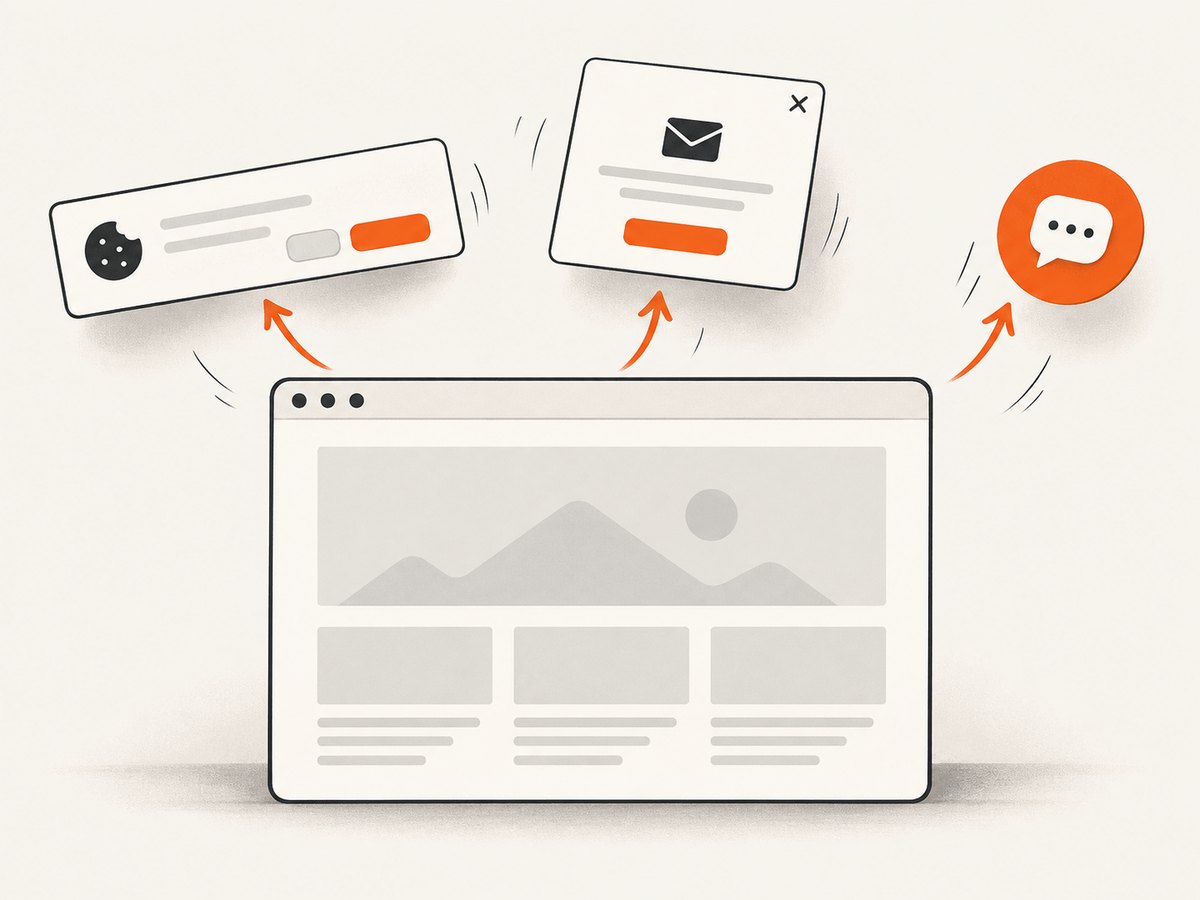 ScreenshotNeo can remove consent banners, newsletter popups, and chat widgets before taking a page screenshot.