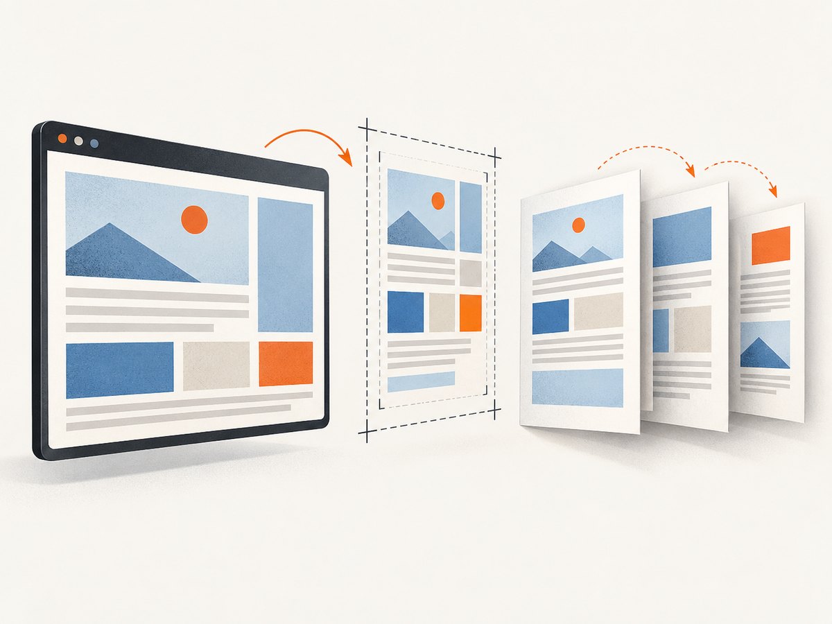 Print styles and paper sizing determine the page count that the range must match.