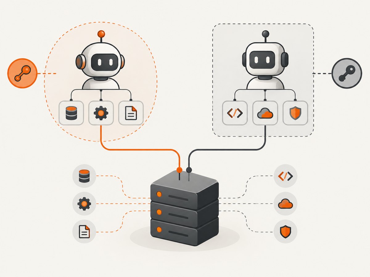 Scope credentials and tools per agent, and pass identity or task state explicitly.