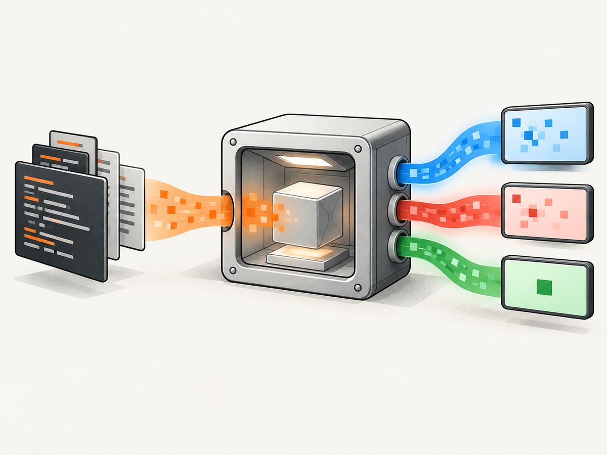 An online runner sends source to a sandbox and returns output plus diagnostics.