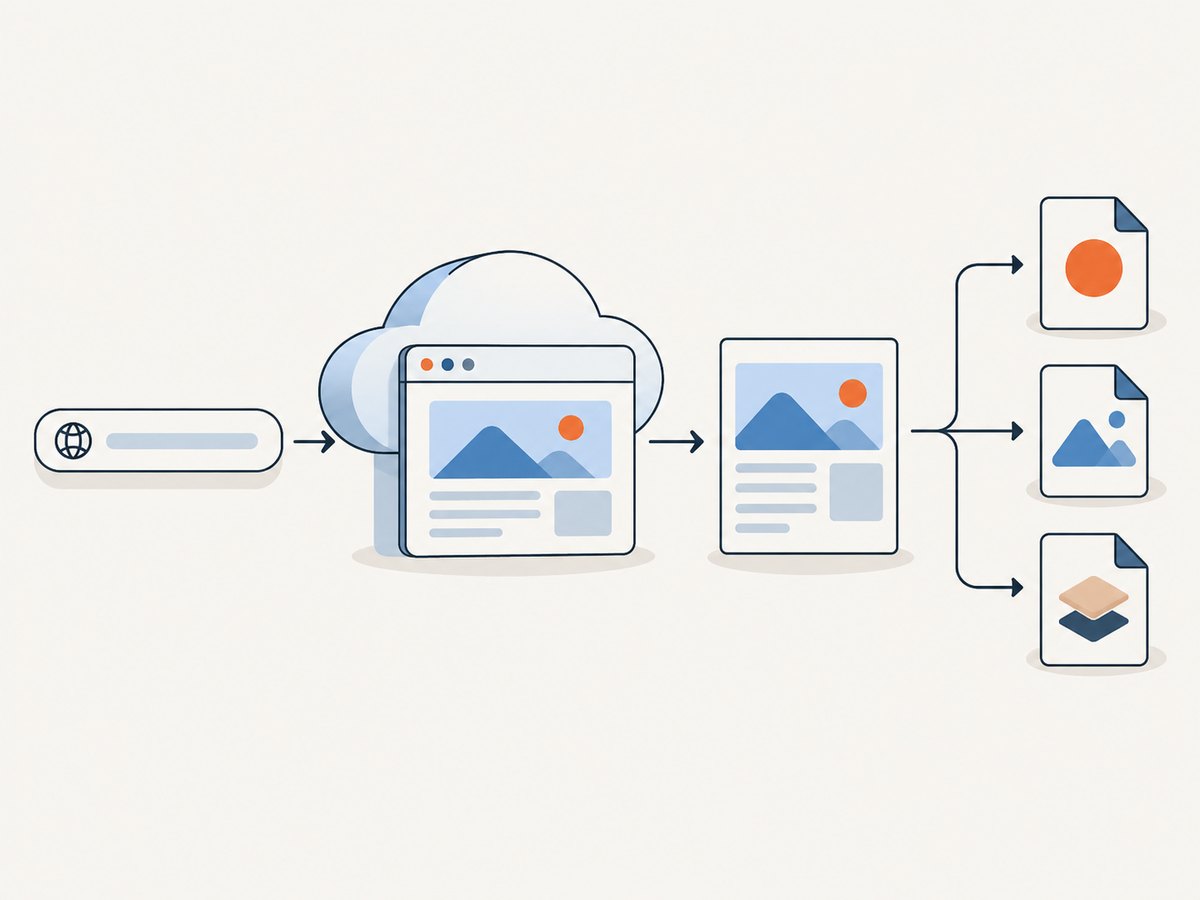 A screenshot API turns a URL and capture settings into an image or PDF response.