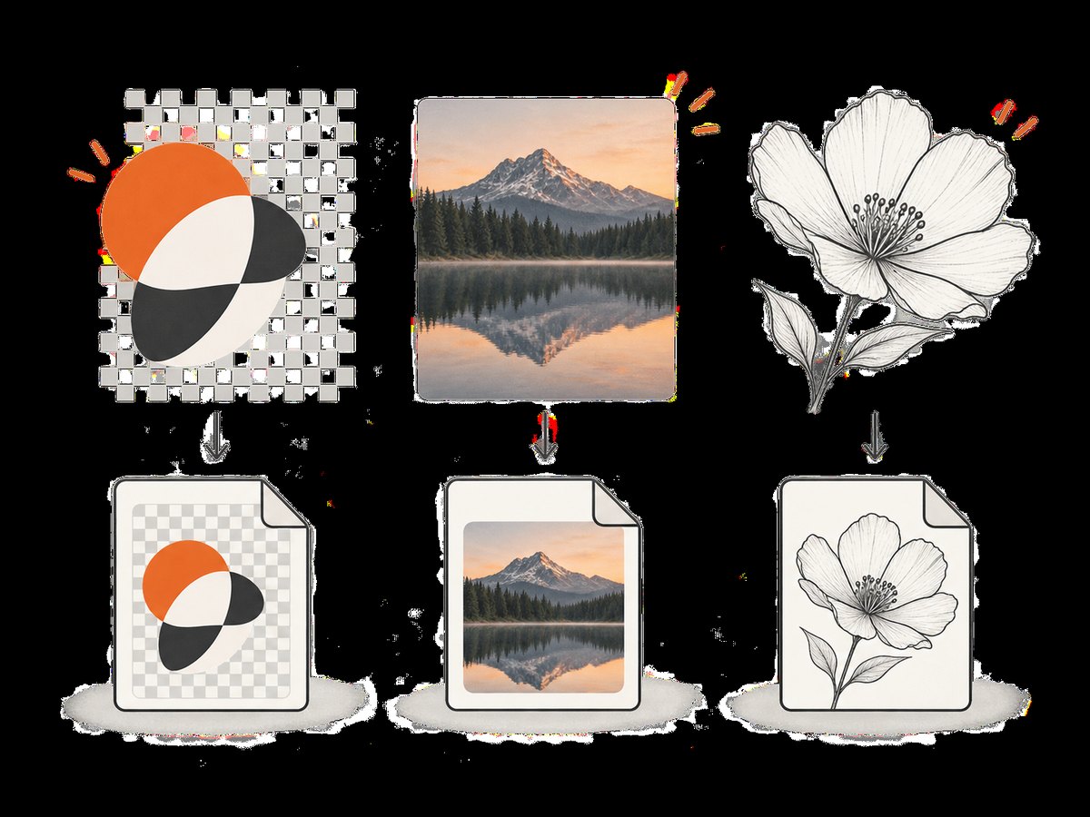 Different image content needs different formats and compression settings.