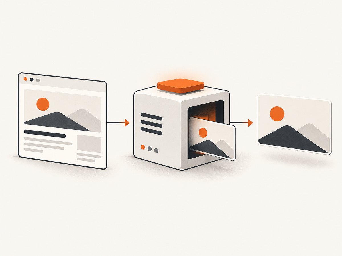 A screenshot workflow can produce a stable image URL for an Open Graph tag.