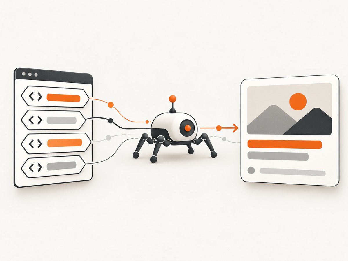 Open Graph metadata is read from the page head and assembled into a link preview.
