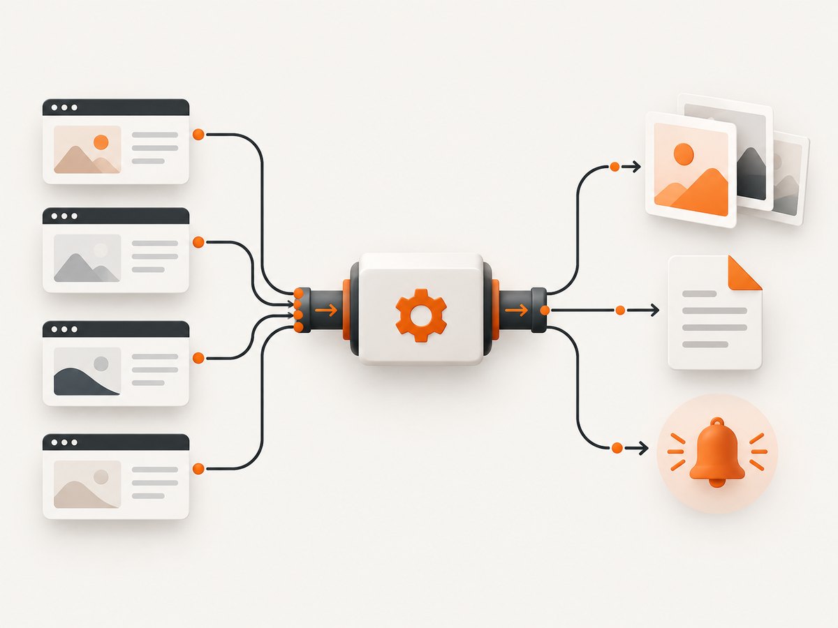 Choose an archive, monitor, extension, or API workflow based on the output your system needs.