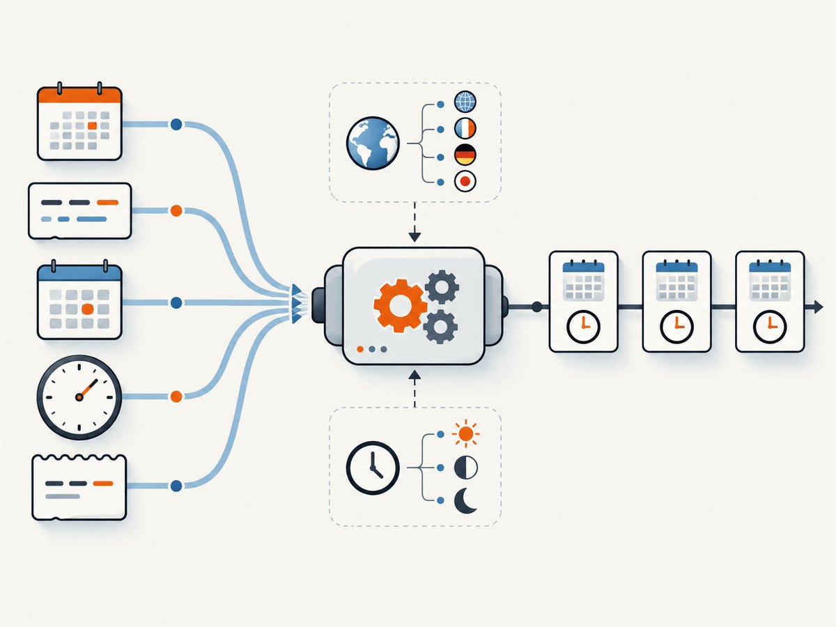 A parsing result depends on explicit choices about format, locale, and timezone.