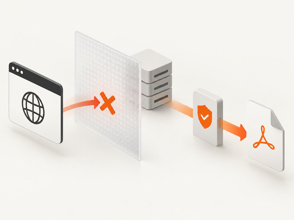 Opaque responses hide the body; readable PDF bytes require an appropriate CORS response.