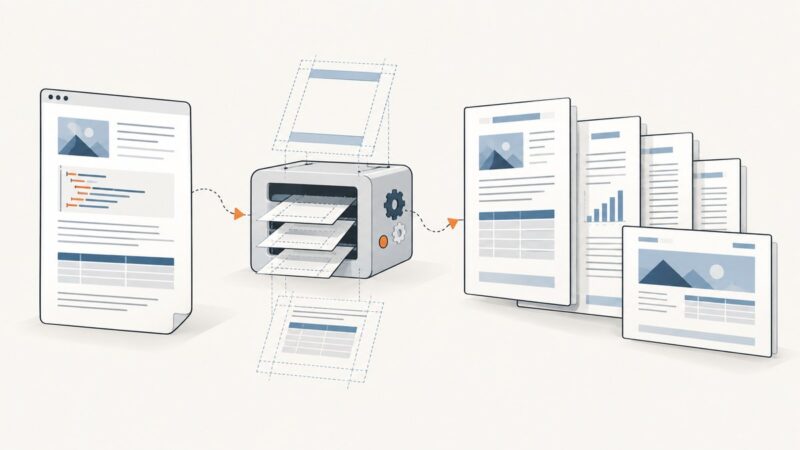 Page Layout Techniques for Generated PDFs
