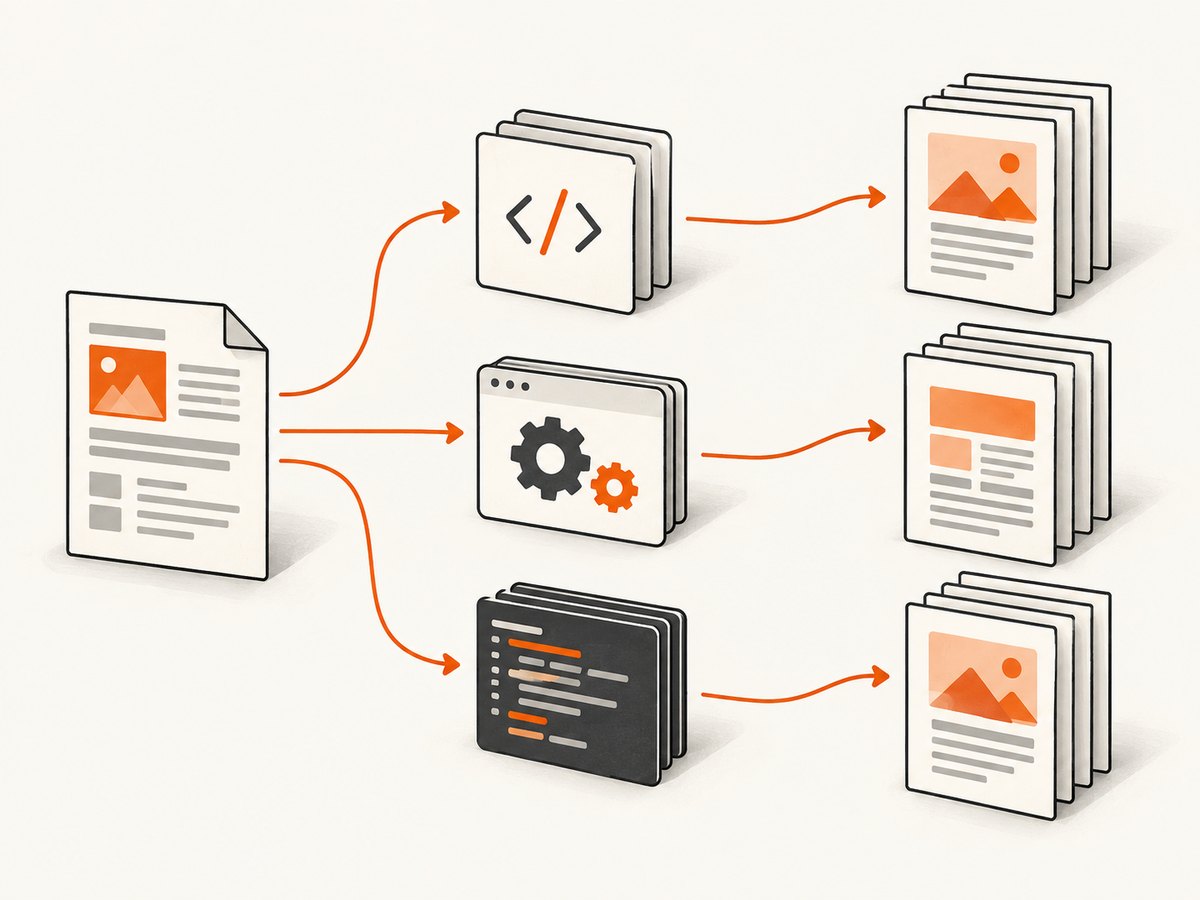 Evaluate the same representative HTML through each provider and inspect the resulting PDFs side by side.