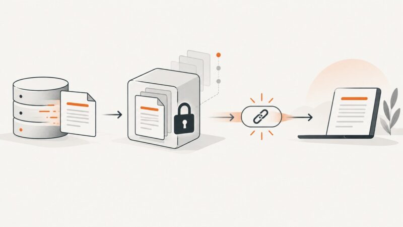 Permanent Share Links for Generated Documents