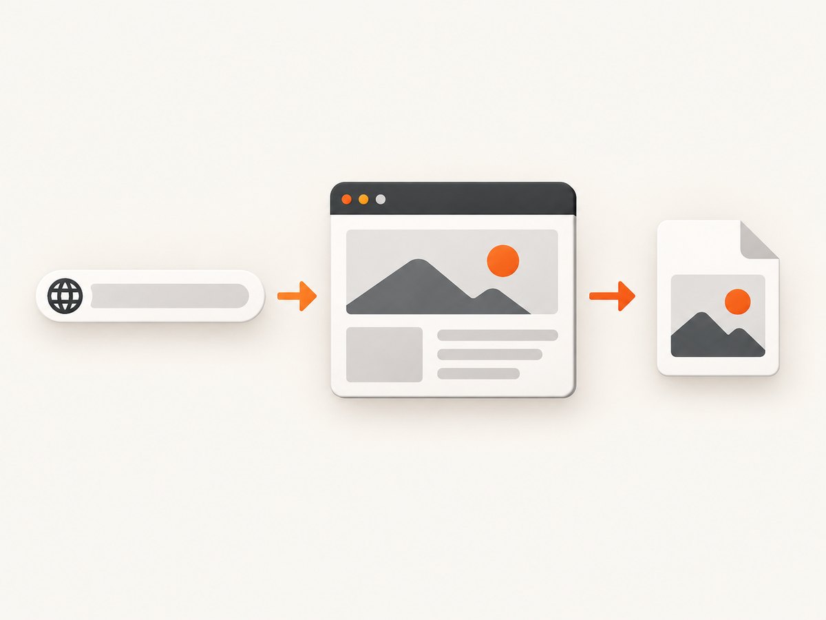 PHP can save the bytes returned by a screenshot API, or drive a browser through Browsershot.