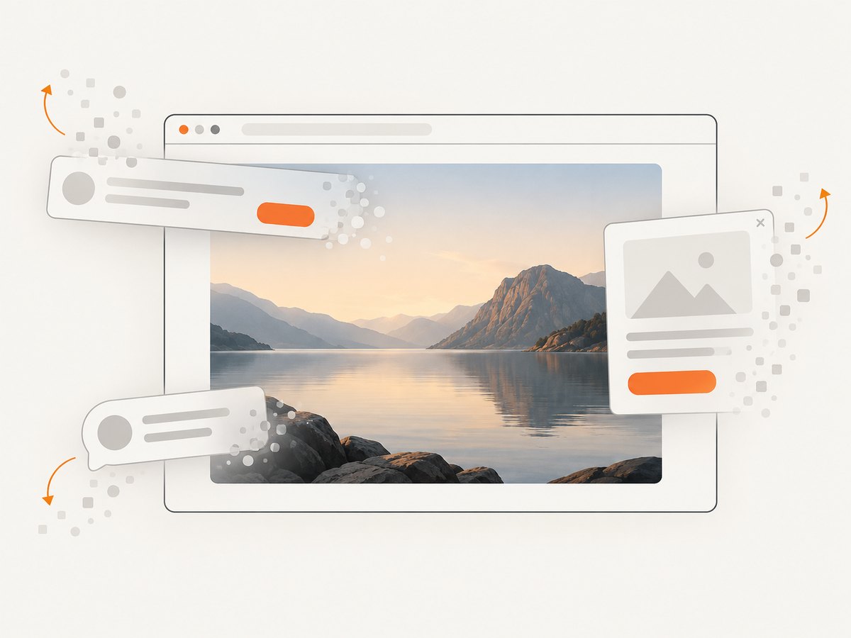 A clean capture workflow removes overlays before the screenshot is produced.