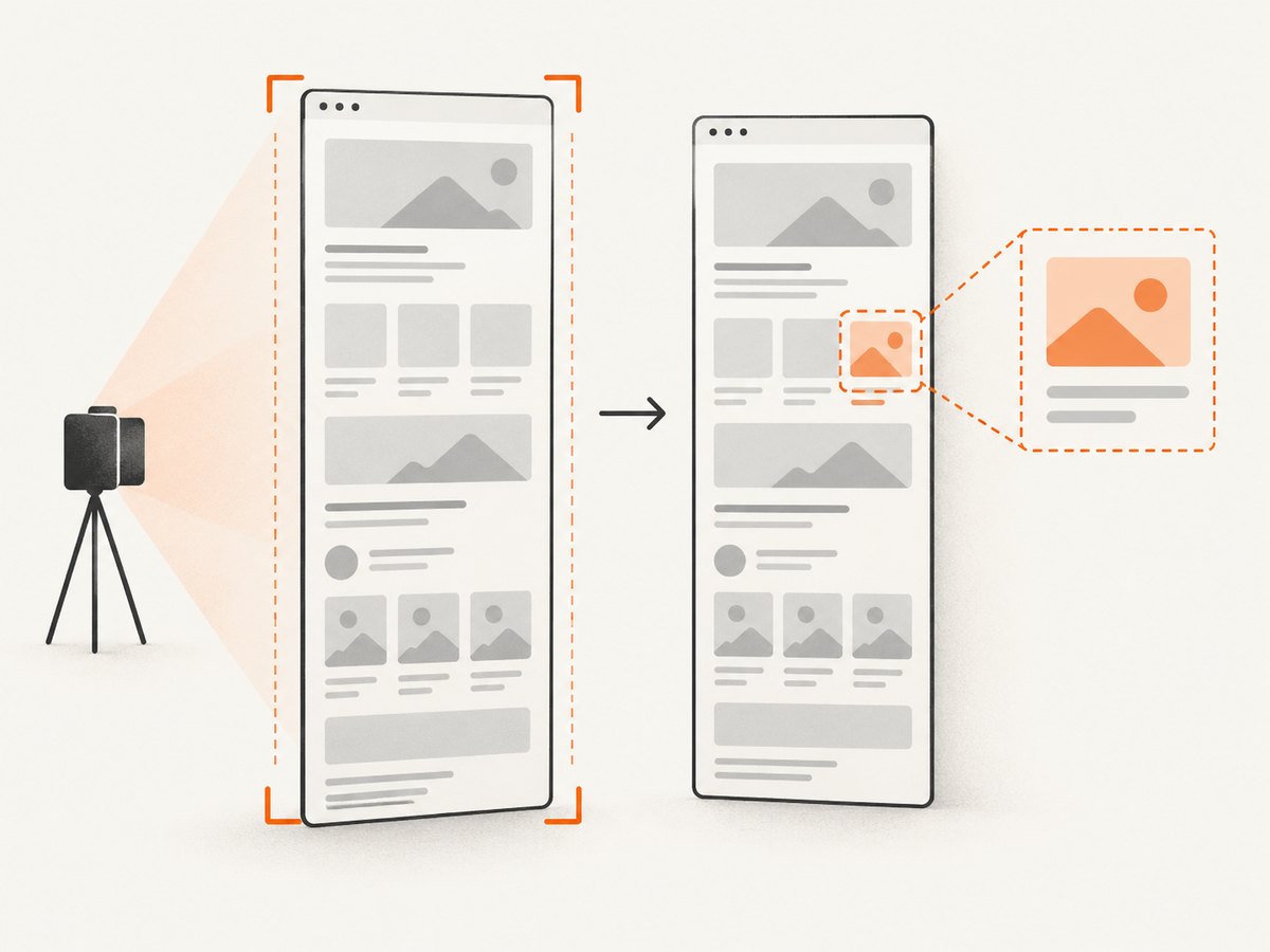 A full-page capture covers the scrollable document; a visual assertion compares it with a saved baseline.