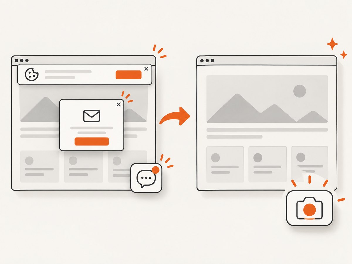 A clean capture removes common overlays before the image is returned.