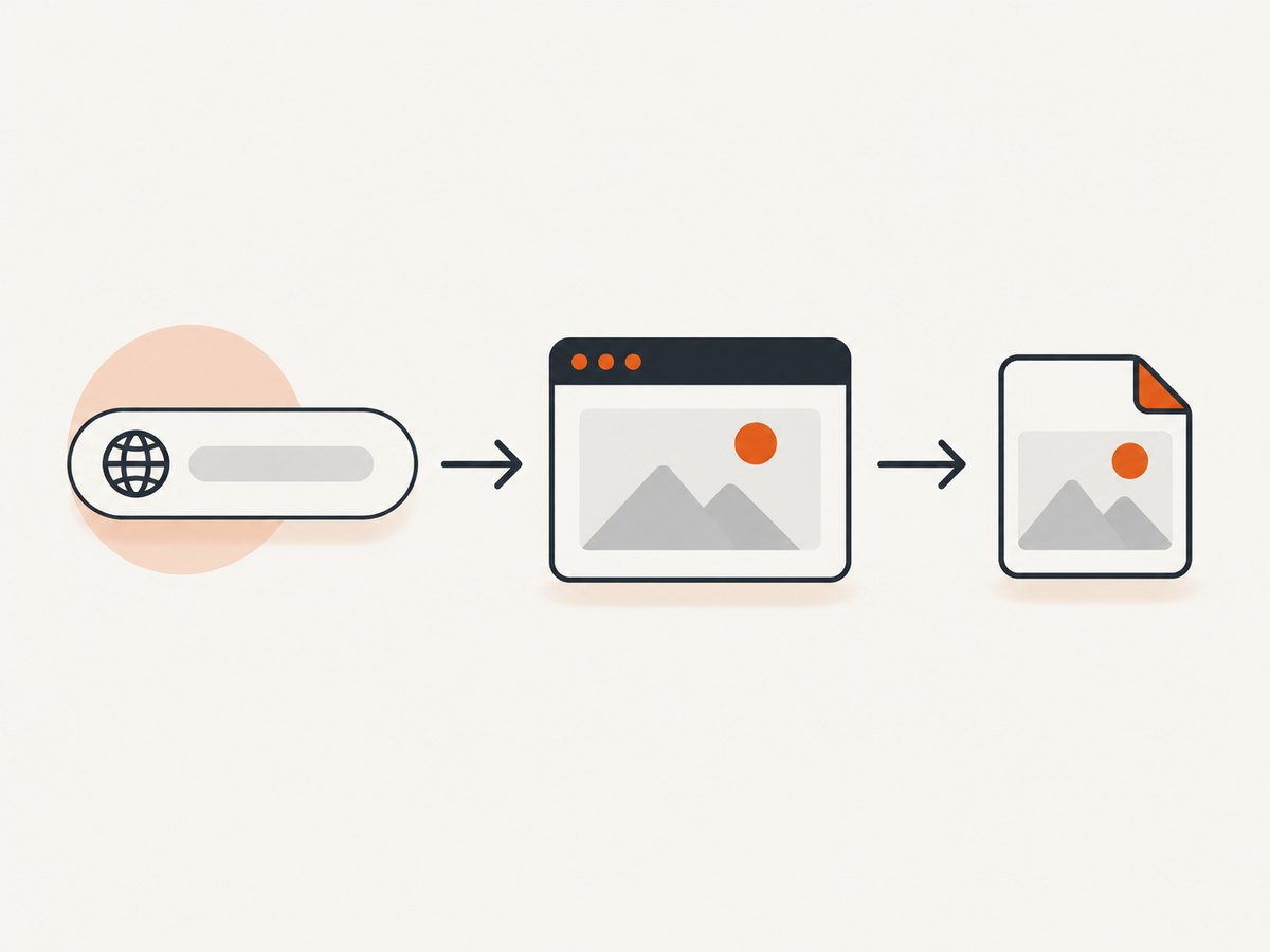 A Playwright request loads a page, reaches the desired state, and produces an image buffer or file.