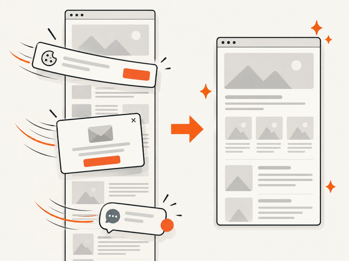 A clean capture can remove common overlays before the screenshot is taken.