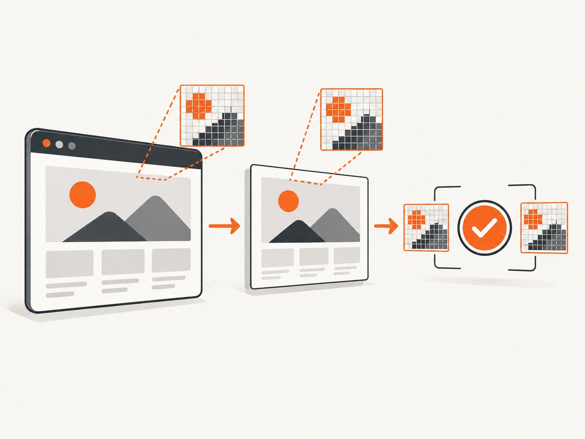 Keep screenshot capture and visual assertions on the same explicit scale.
