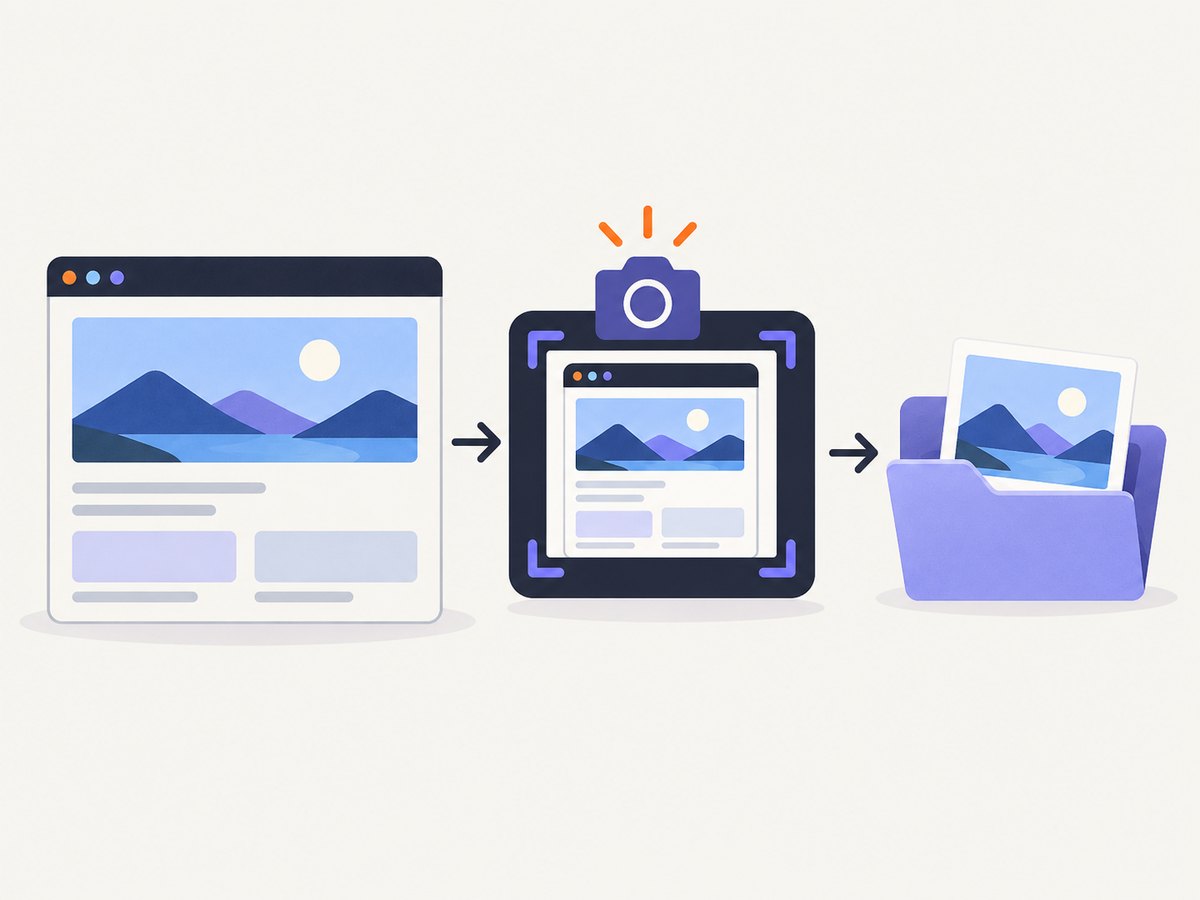 A browser test navigates, waits for the intended state, and saves a screenshot artifact.