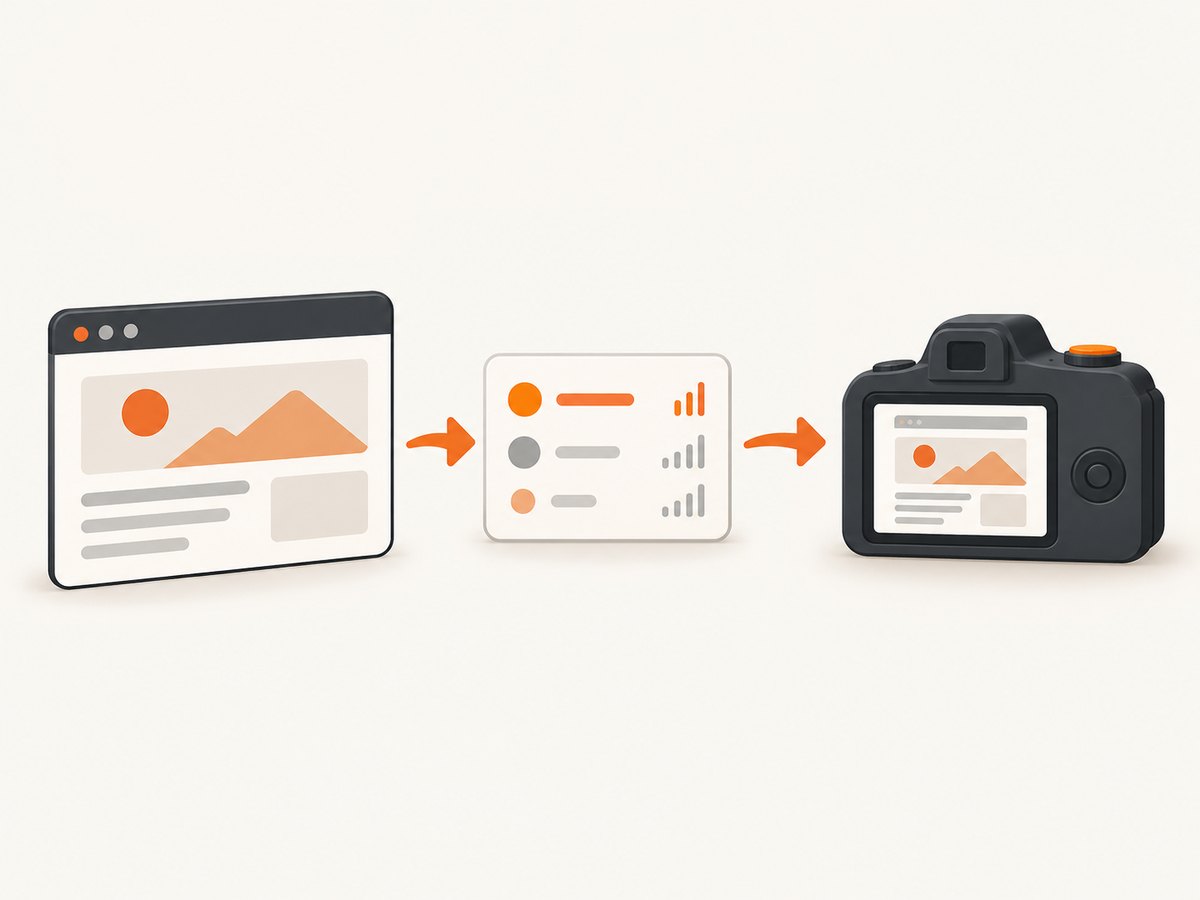 A reliable screenshot waits for application content after navigation, then captures the ready state.
