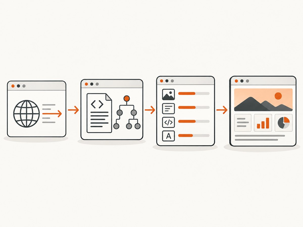 A lifecycle event marks progress; a UI assertion confirms the state your test needs.