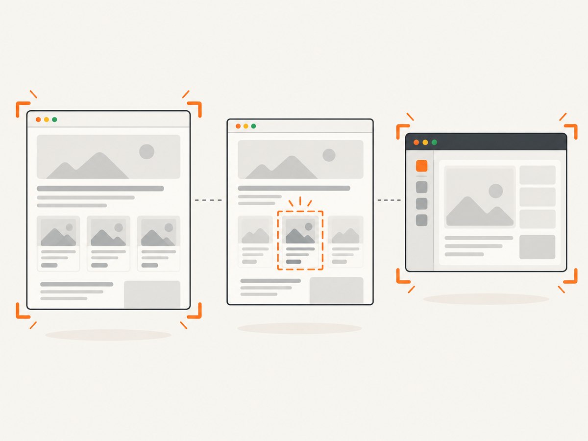 Choose the Power Automate action according to whether the target is a page, element or desktop window.
