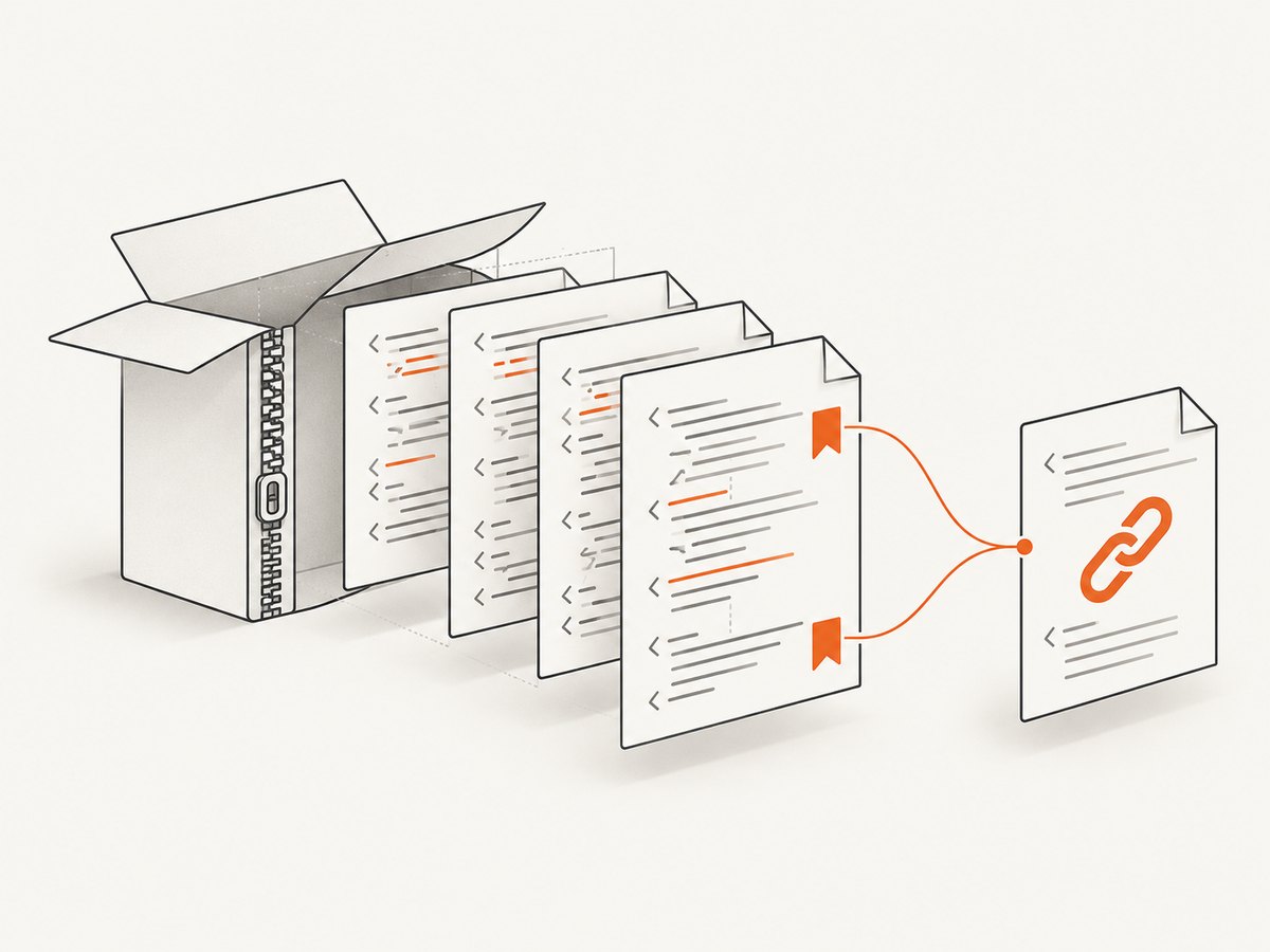 A DOCX anchor works only when the hyperlink target and bookmark range survive together.